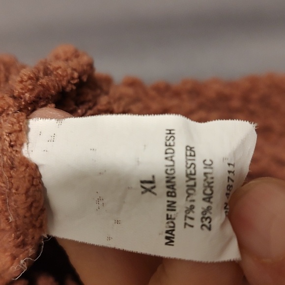 Falls Creek Women's V-Neck Sweater in Warm Brown Sx XL - Picture 7 of 7